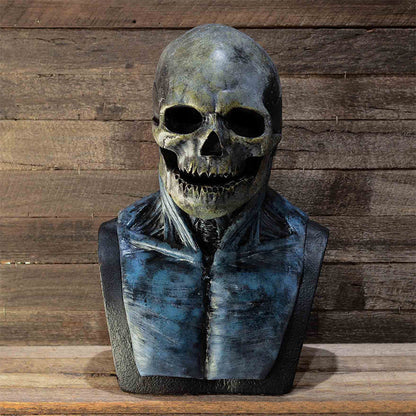 Halloween Bloody Skull Latex Mask for Adults – Scary Horror Costume Prop