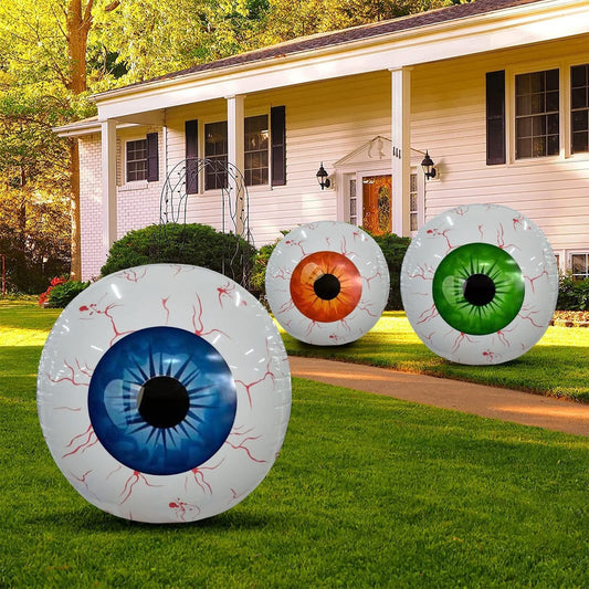 Halloween Inflatable Eyeball Yard Decorations for Spooky Party and Haunted House