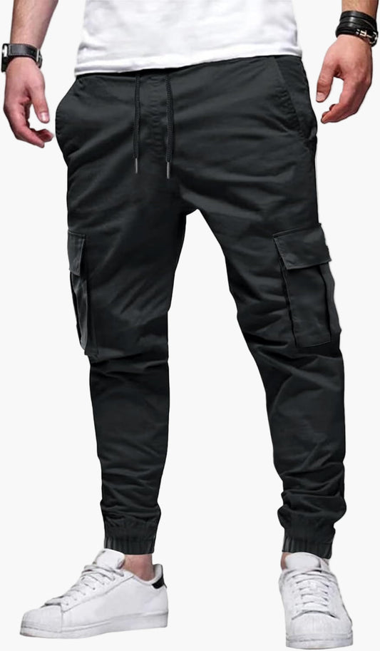 Men's Modern Stretch Cargo Jogger Pants for Casual and Outdoor Wear