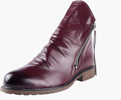 Men's Classic Ankle Boots with Side Zip – Modern Urban Style Everyday Footwear