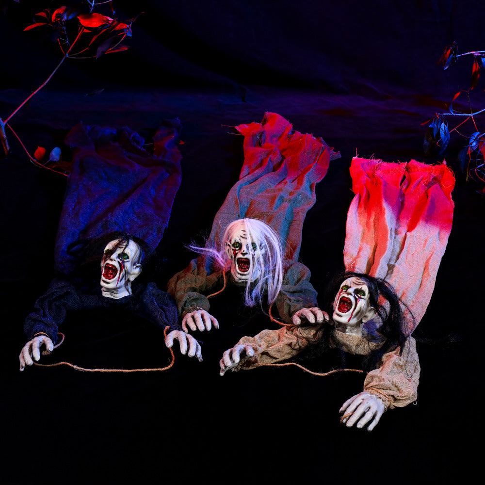 Halloween Hanging Ghost Ornaments Spooky Decoration Set