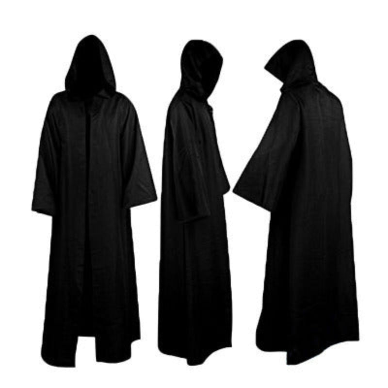 Halloween Hooded Cloak Robe Costume for Adults – Spooky Party & Trick-or-Treat Outfit