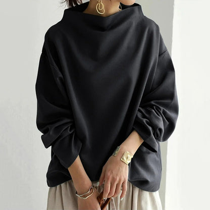 Women's Oversized Long Sleeve Pullover Adria - Casual Elegant Sweater for Everyday and Formal Wear