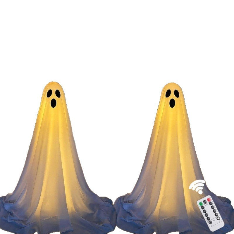 Halloween Ghost Witch Hat Light-Up Decoration for Parties and Spooky Home Decor