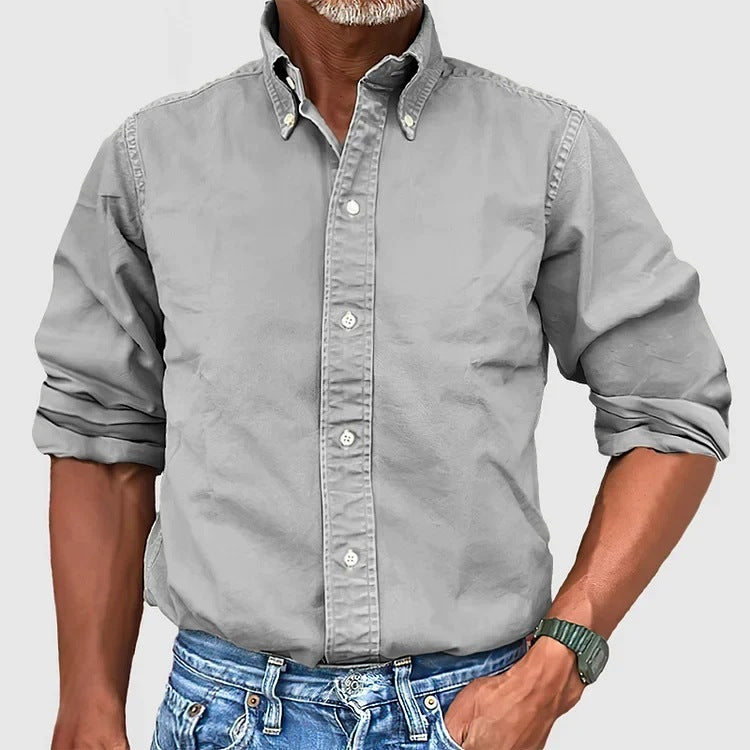 Steven – Long Sleeve Lapel Shirt