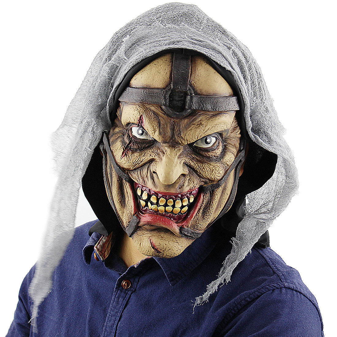 Halloween Men's Vampire Demon Full Head Mask Costume Accessory