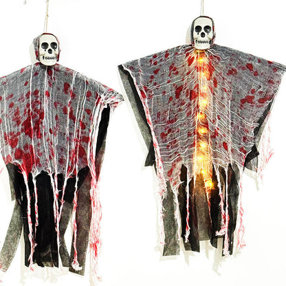 Halloween Luminous Hanging Ghost Skeleton Decoration