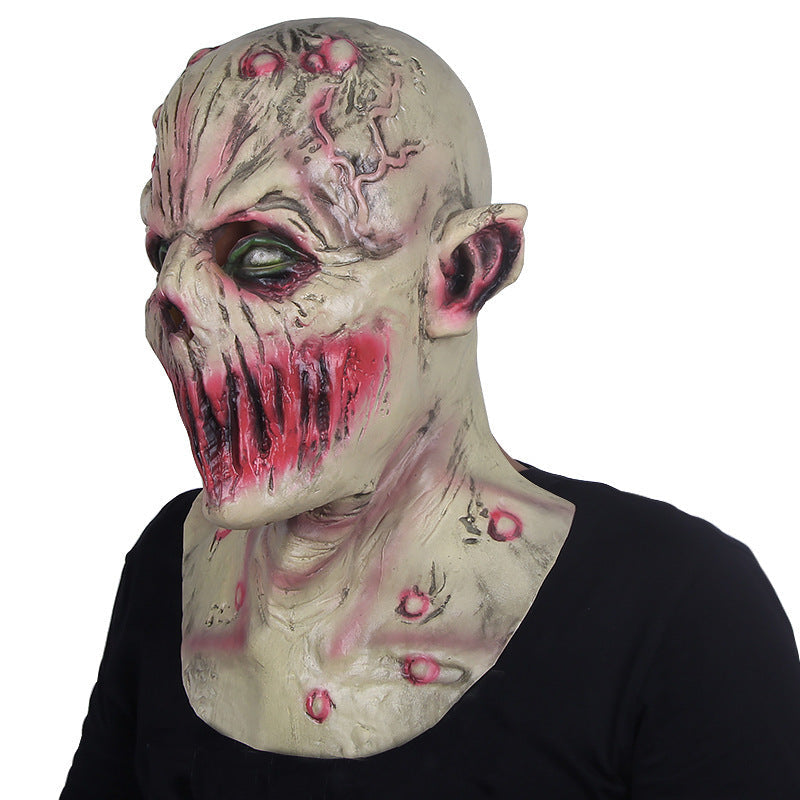 Halloween Deadly Silence Mask for Adults - Scary Latex Party Costume Accessory