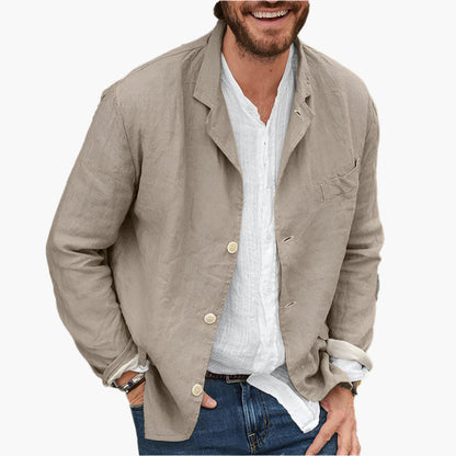 Men's Casual Linen Blazer | Lightweight Relaxed Fit for Everyday Style