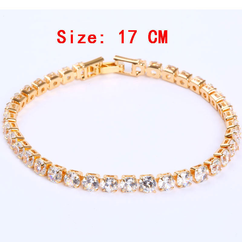 Diana – Simple Gang Drill Zircon Bracelet