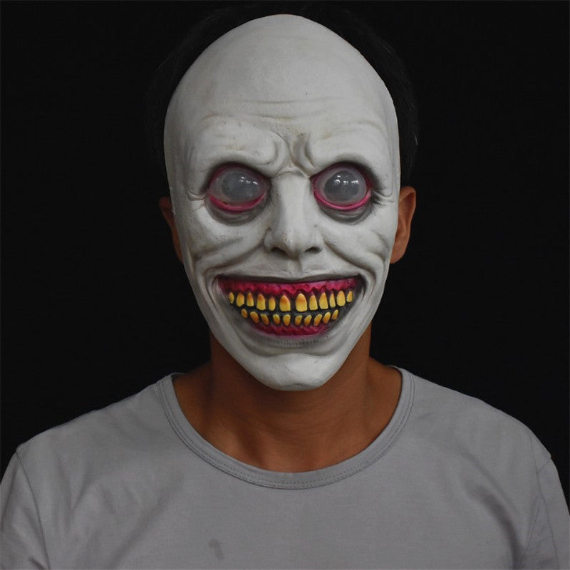 Halloween Creepy Demon Mask for Adults - Scary Latex Costume Accessory