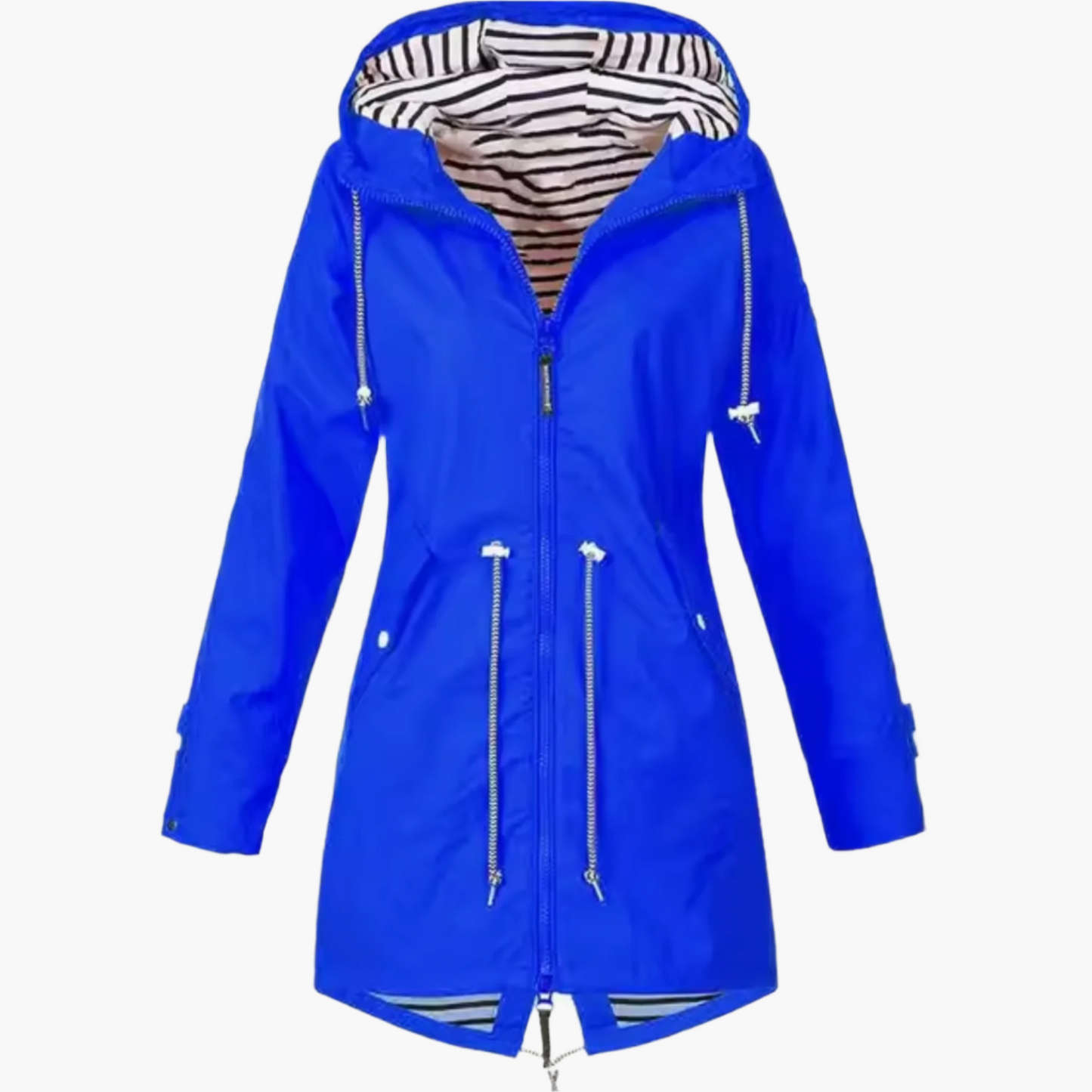 Women's Waterproof Outdoor Hooded Windbreaker Jacket – Casual All-Season Rain Coat
