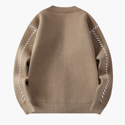 Men's Casual Button-Up Cardigan Sweater, Classic Relaxed Fit, Everyday Style