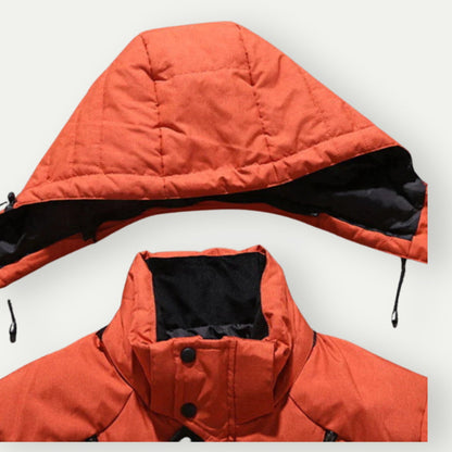 Men's Winter Down Jacket – Padded Hooded Parka for Cold Weather, Urban & Outdoor Style