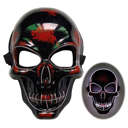 Halloween LED Skull Mask for Adults – Glowing Costume Party Accessory