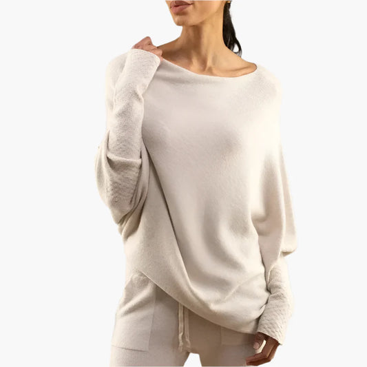 Women's Relaxed Fit Elegant Sweater Top - Everyday Cozy Style