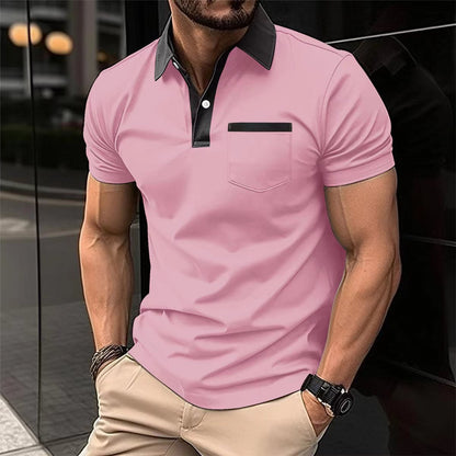 Malcolm – Slim Fit Short-Sleeved Polo Shirt for Men