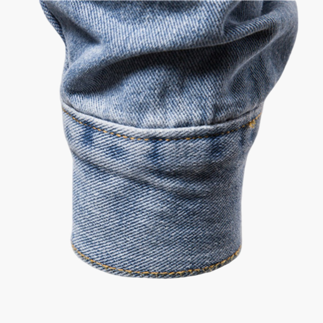 Men's Classic Denim Trucker Jacket for Everyday Style and Versatility