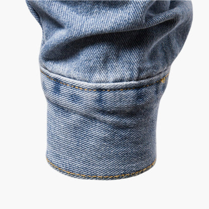 Men's Classic Denim Trucker Jacket for Everyday Style and Versatility