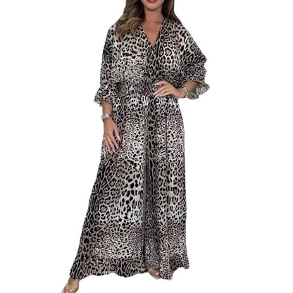 Catherine – Women's Casual Leopard Print Jumpsuit