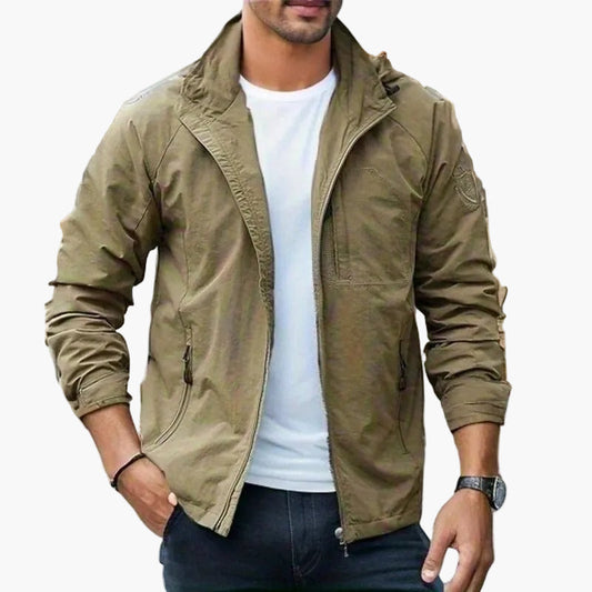 Men's Waterproof Cargo Jacket – Stylish Outdoor Casual Utility Coat