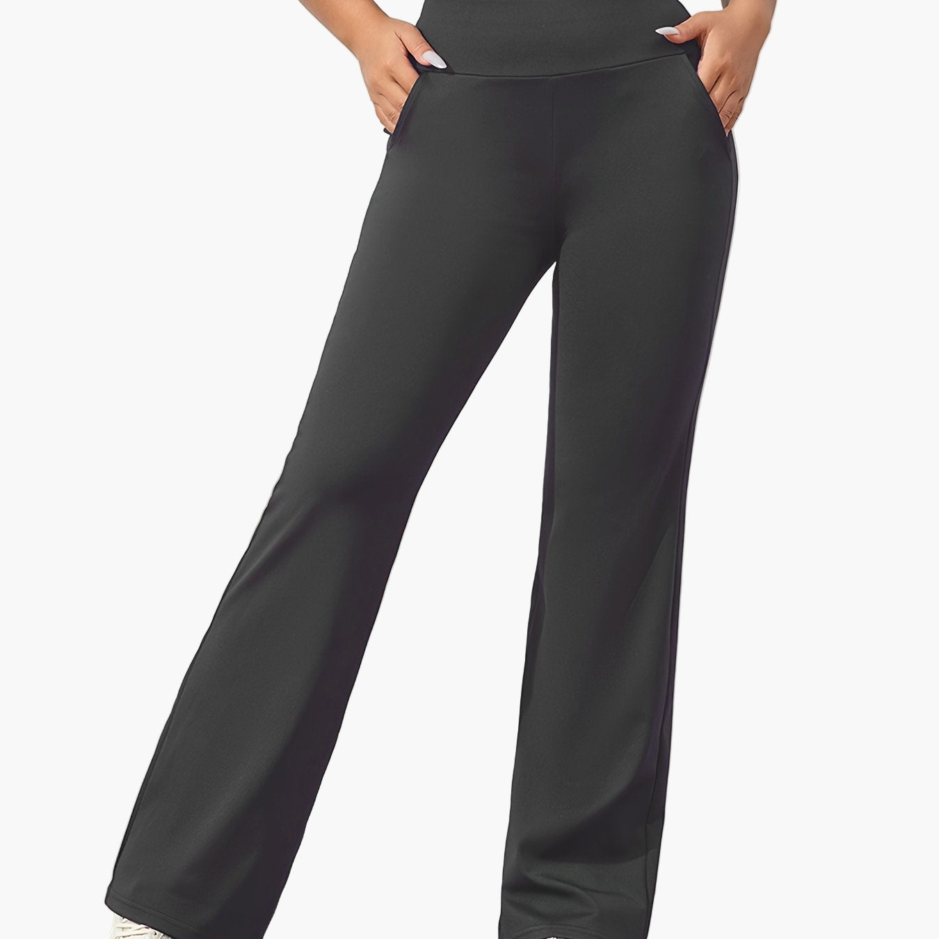 Women's Flared Yoga Pants with Pockets – Comfortable Stretch Fit for Yoga or Casual Wear