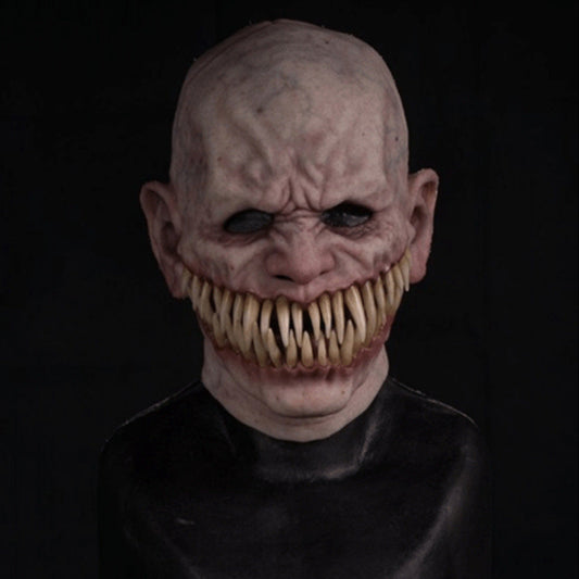 Halloween Scary Monster Teeth Latex Mask – Adult Costume Prop for Parties & Decorations