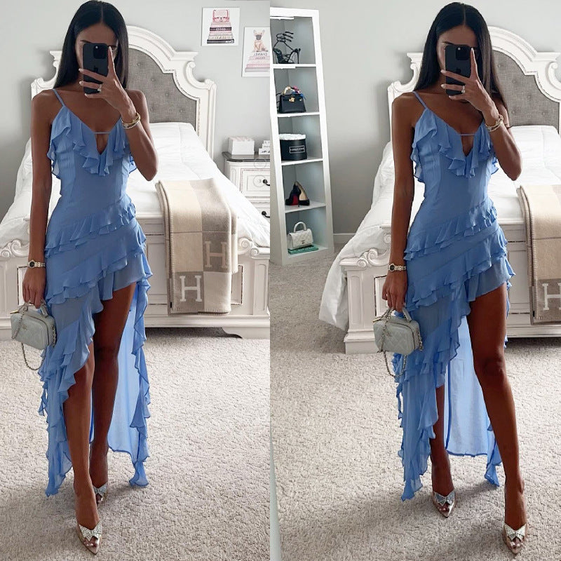Susan – Irregular Solid Color Dress