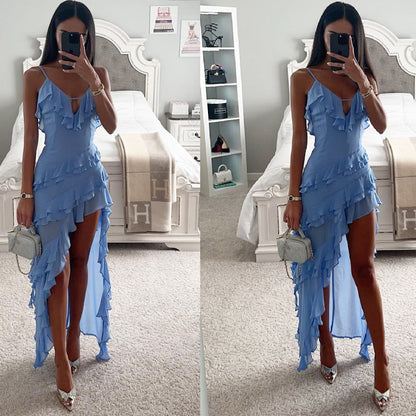 Susan – Irregular Solid Color Dress