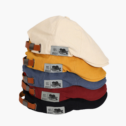 Men's Classic Adjustable Beret Hat for Stylish Everyday and Formal Wear