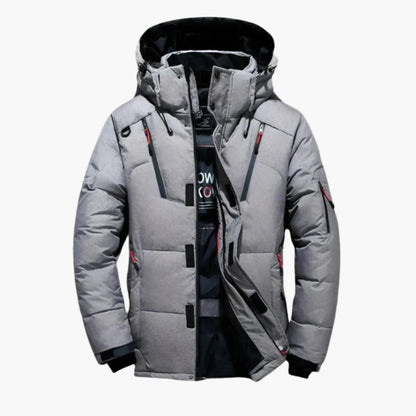 Men's Winter Down Jacket – Padded Hooded Parka for Cold Weather, Urban & Outdoor Style