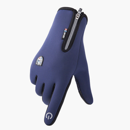 Men's and Women's Winter Outdoor Sports Gloves Windproof Waterproof Thermal Fleece Lined