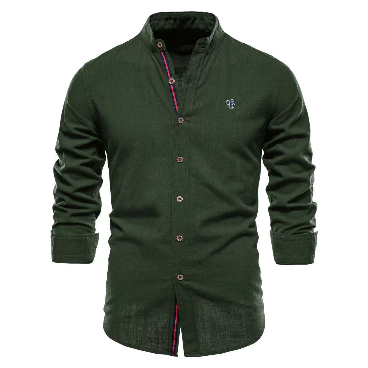 Nathaniel – Casual Fashion Long Sleeve Henley Shirt