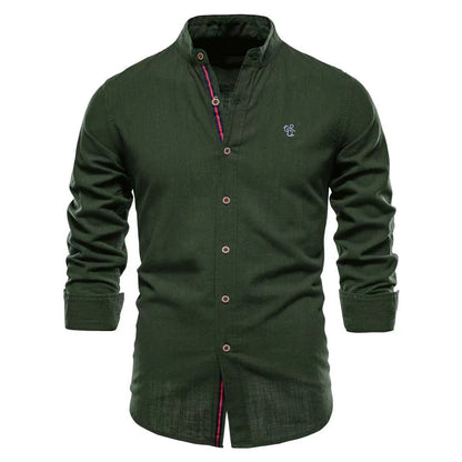 Nathaniel – Casual Fashion Long Sleeve Henley Shirt