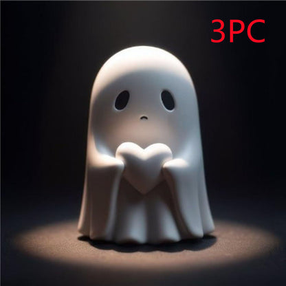 Halloween Ghost Resin Figurine - Funny Spooky Decoration for Parties & Home