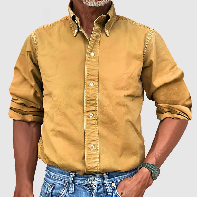 Steven – Long Sleeve Lapel Shirt