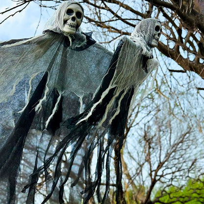 Halloween Hanging Ghost with LED Lights Decoration for Spooky Outdoor Parties