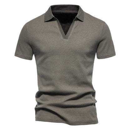 Benjamin – Short-sleeved Henley Shirt for Men