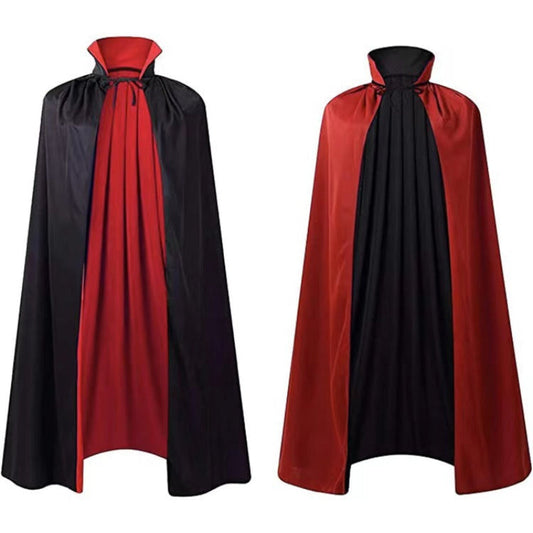 Halloween Unisex Vampire Reversible Hooded Cape Costume for Parties and Dress-Up