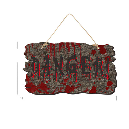 Halloween Scary Door Sign Set – Spooky Party Decorations for Haunted House & Trick-or-Treat