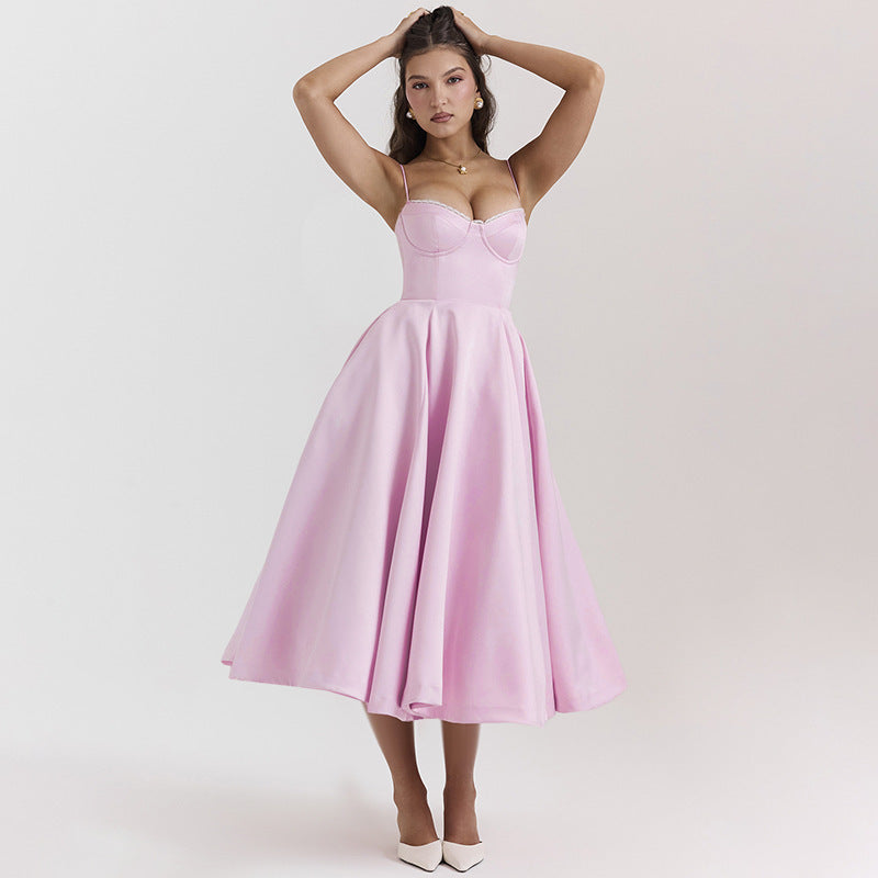 Jade – Slim-fit Corset Dress with Steel Ring