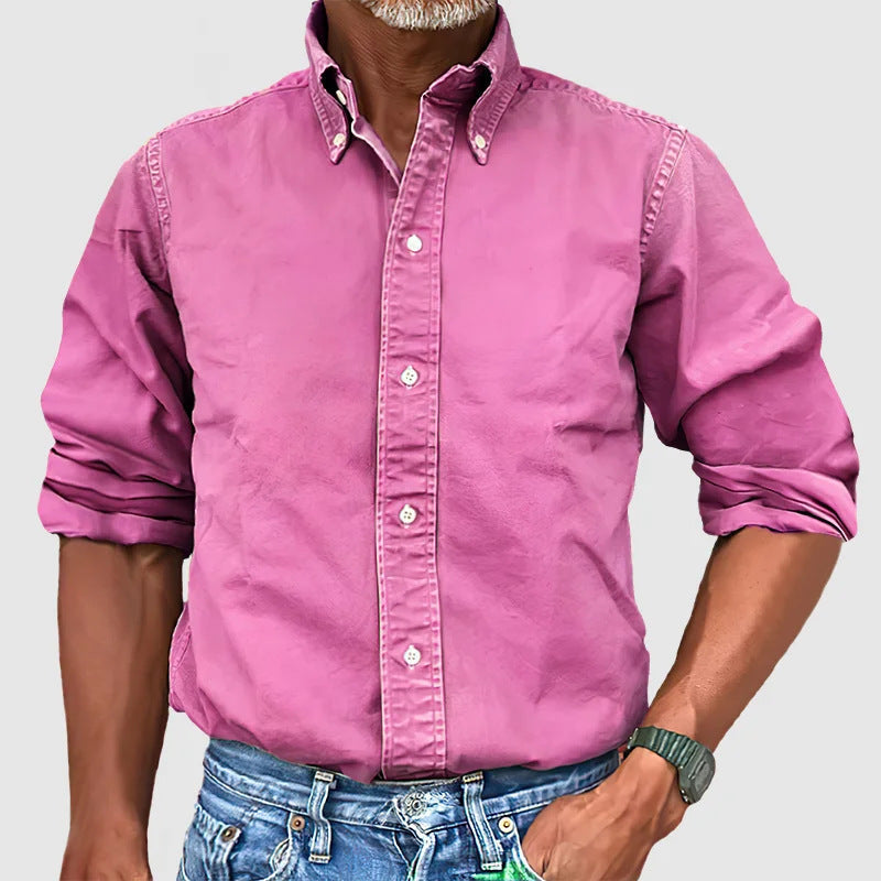 Steven – Long Sleeve Lapel Shirt