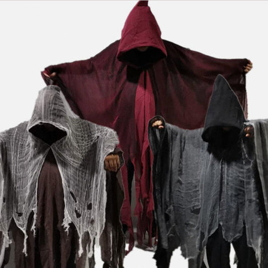 Halloween Hooded Reaper Costume Robe for Adults – Spooky Party Cloak Outfit