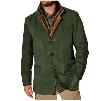 Men's Classic Vintage-Inspired Casual Blazer Jacket – Timeless Style for Autumn and Winter