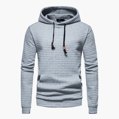 Men's Casual Plaid Hoodie Sweatshirt – Modern Relaxed Fit, Everyday Comfort