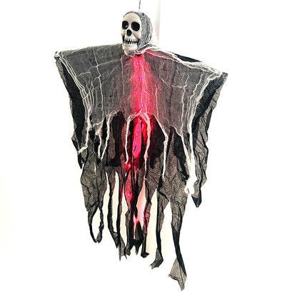 Halloween Hanging Ghost with LED Lights Decoration for Spooky Outdoor Parties