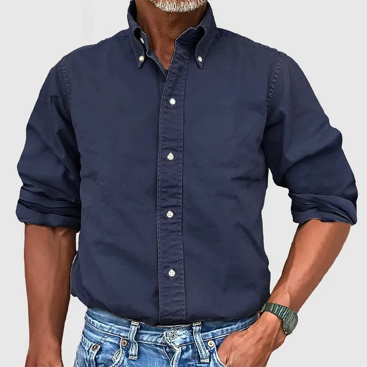 Steven – Long Sleeve Lapel Shirt