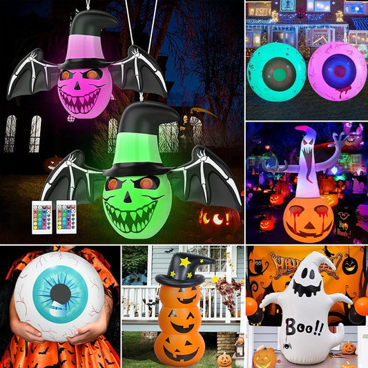 Halloween Inflatable Decorations – Spooky Outdoor and Indoor Party Props for Trick-or-Treat and Haunted House Displays