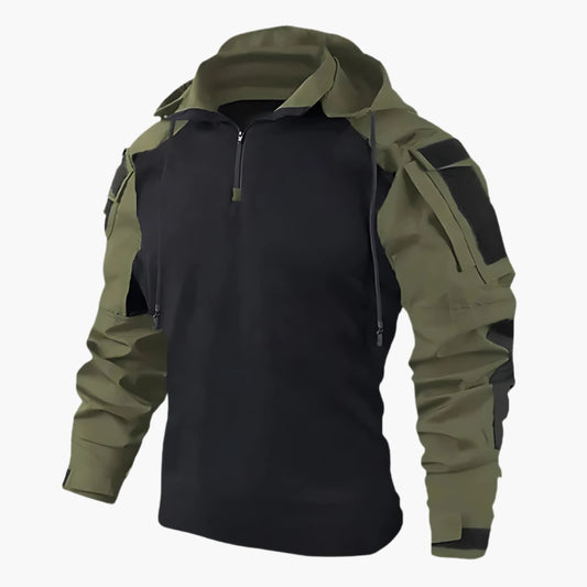 Men's Tactical Outdoor Softshell Jacket – Windproof Waterproof Adventure Hoodie