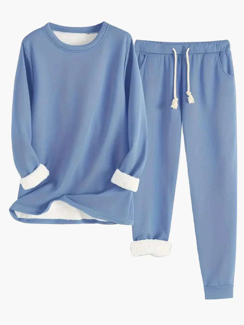 Women's Cozy Two-Piece Lounge Set – Relaxed Fit Pajama & Homewear Outfit